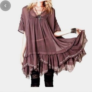 Free People beaded tunic NWT small